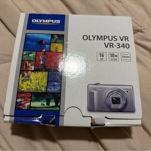 New - Olympus VR-340 16MP Silver Digital Camera